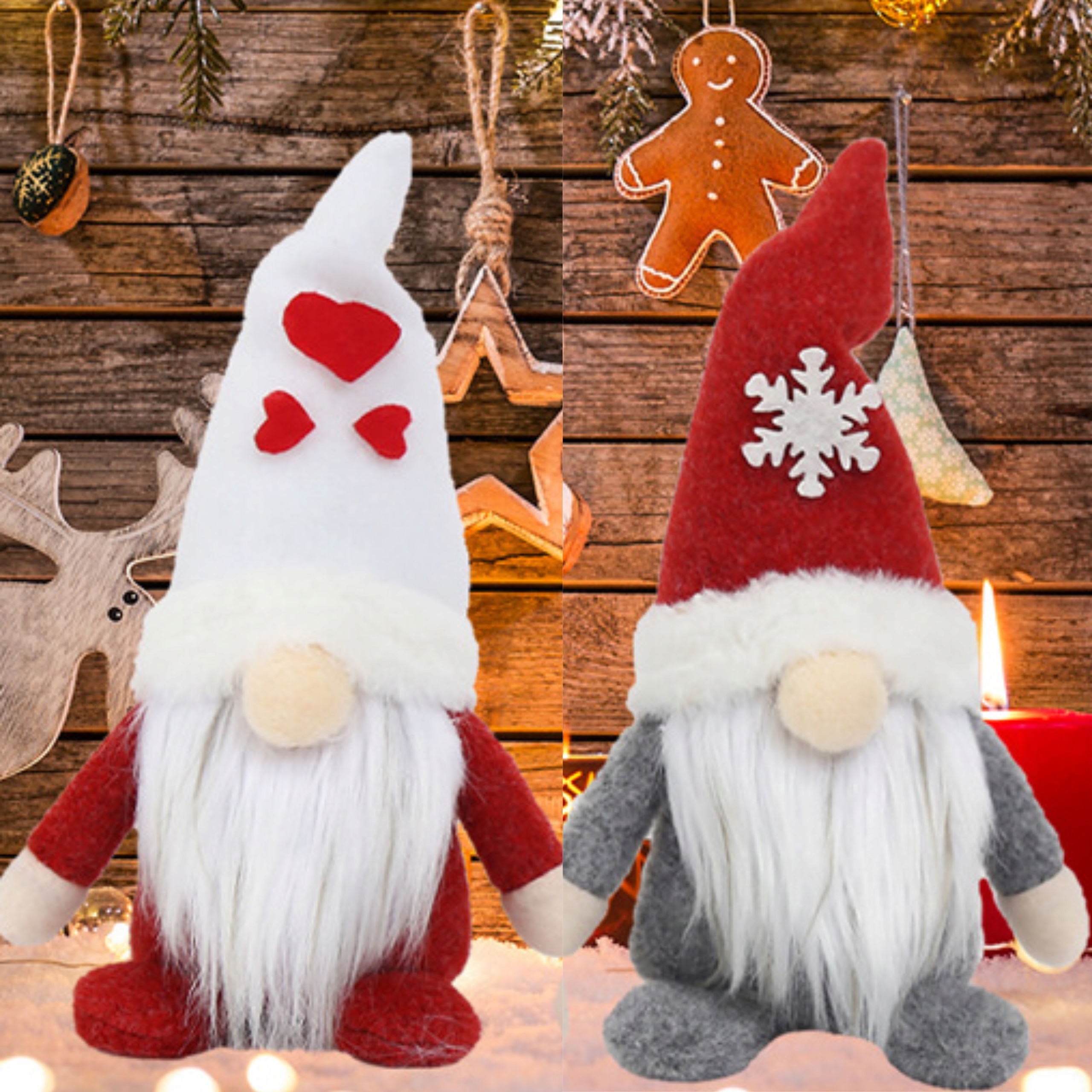 2X SKRZATY KRASNAL ŚWIĄTECZNY MIKOŁAJ GNOM ST Rodzaj figurka