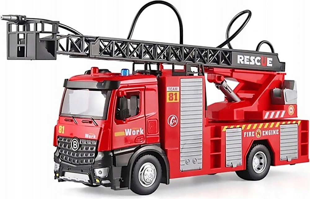 STRAŻ POŻARNA WÓZ STRAŻACKI Z POMPĄ WODA CIĘŻARÓWKA SAMOCHÓD DLA DZIECI Kod producenta Straż pożarna z wężem na wodę