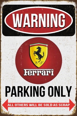 

Tablica Ozdobna Blacha Ferrari Parking Only