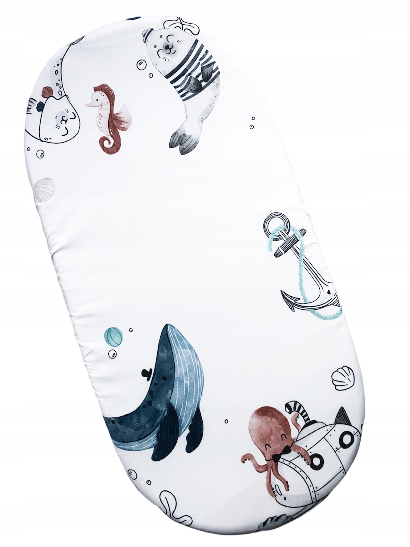 

Prześcieradło do wózka, kosza Mojżesza Sea Friends