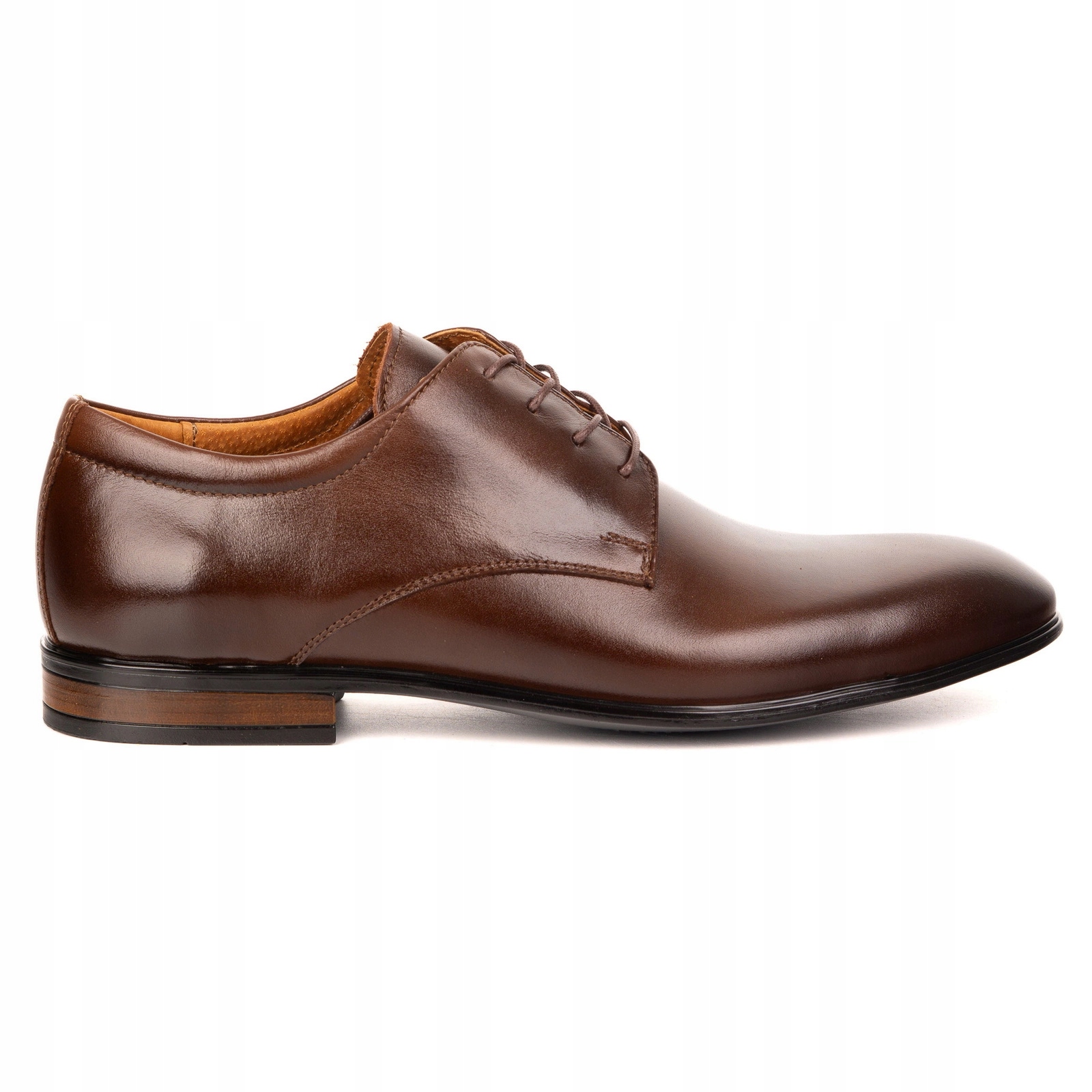 Pánské kožené společenské boty Olivier 484 tmavě hnědé 35