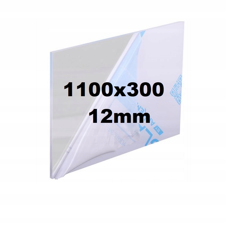 Pleksi /plexi Pleksa /plexa Bezbarvá na míru 1100x300x12mm Akrylová Deska