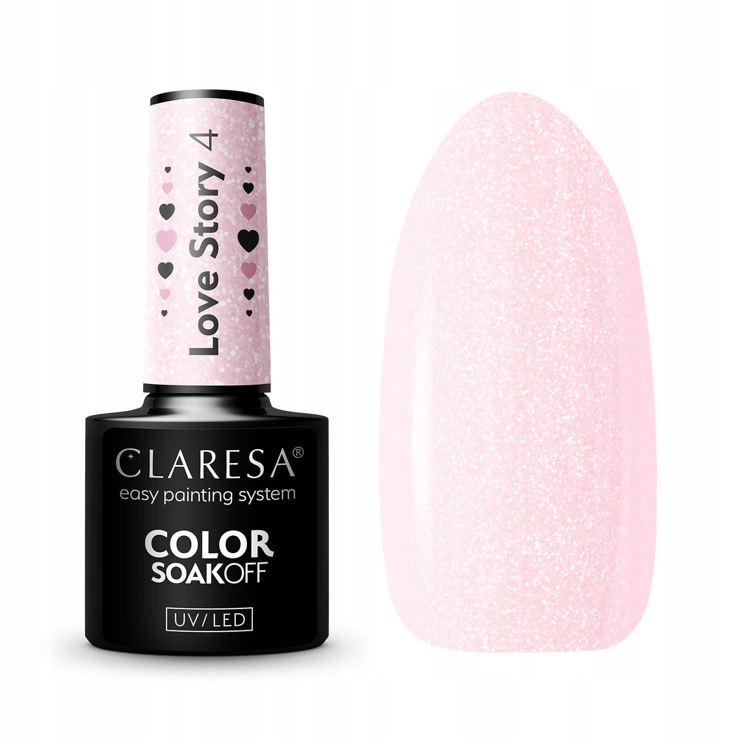 

Claresa Lakier hybrydowy Love Story 4 -5g