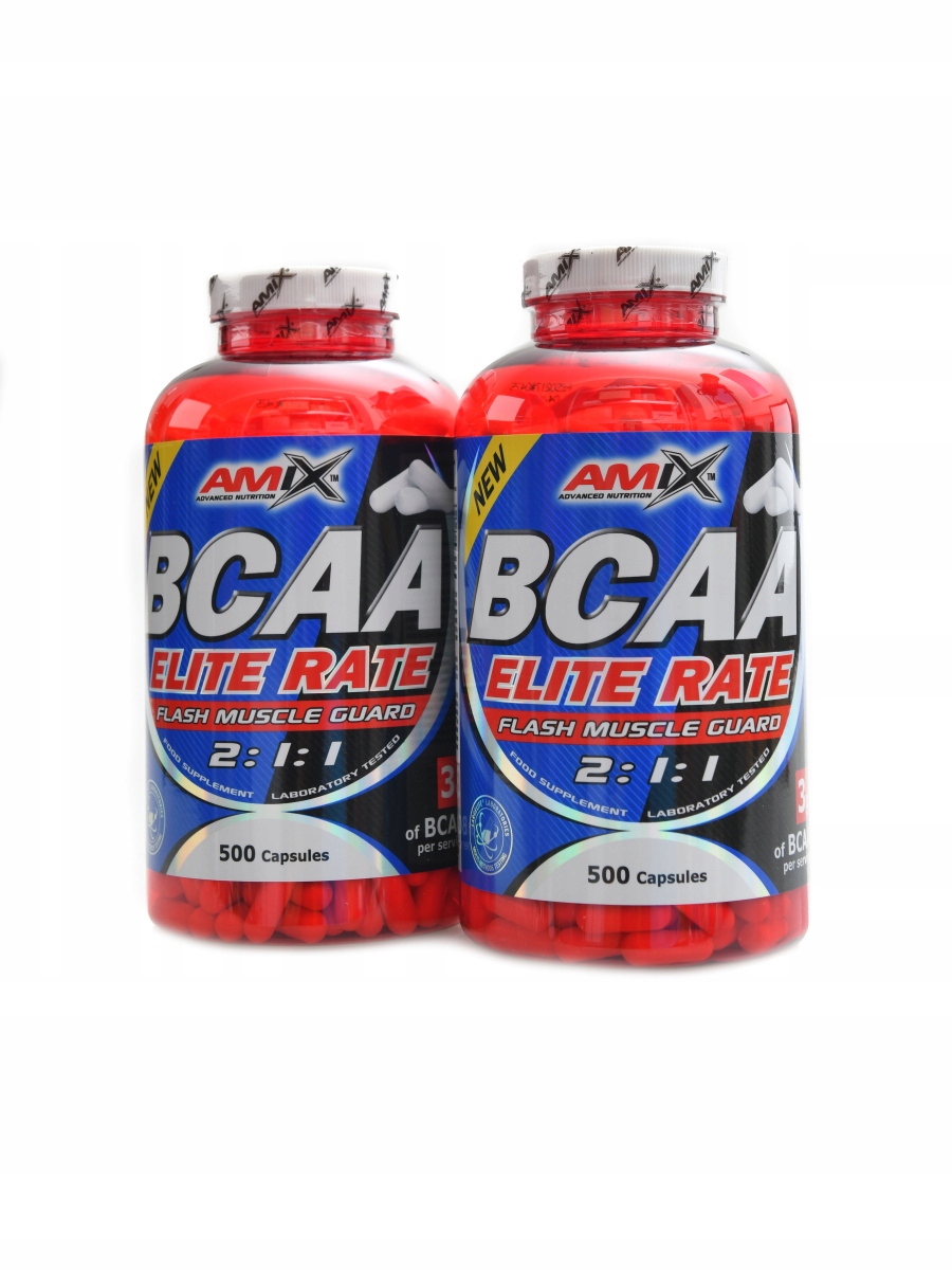 Amix Bcaa Elite rate 2 x 500 kapslí Duopack