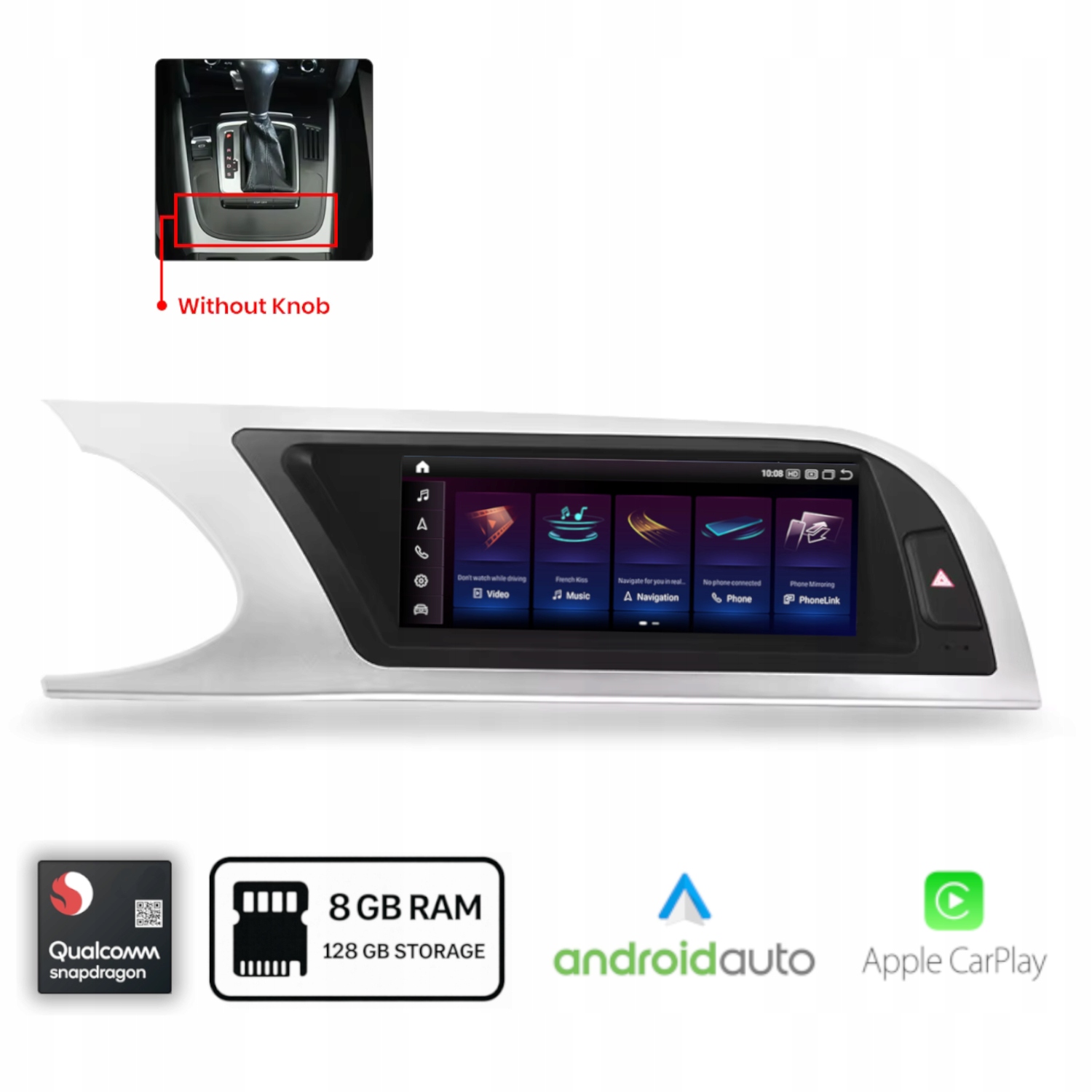 Android rádio pre Audi A4 B8 (2009-2012) Android Carplay Qualcomm 8+128 Gb
