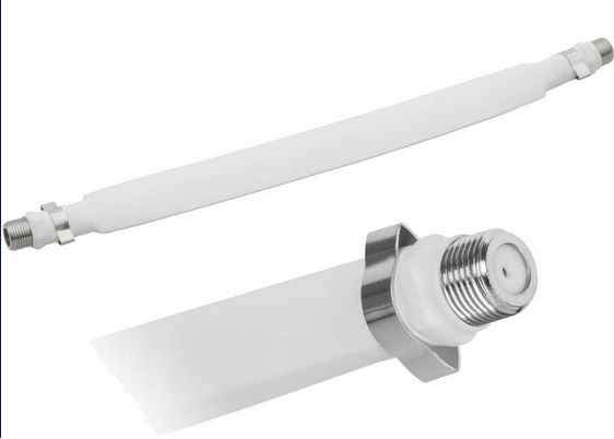 Przejście okienne przelotka do anteny DVB-T2 białe