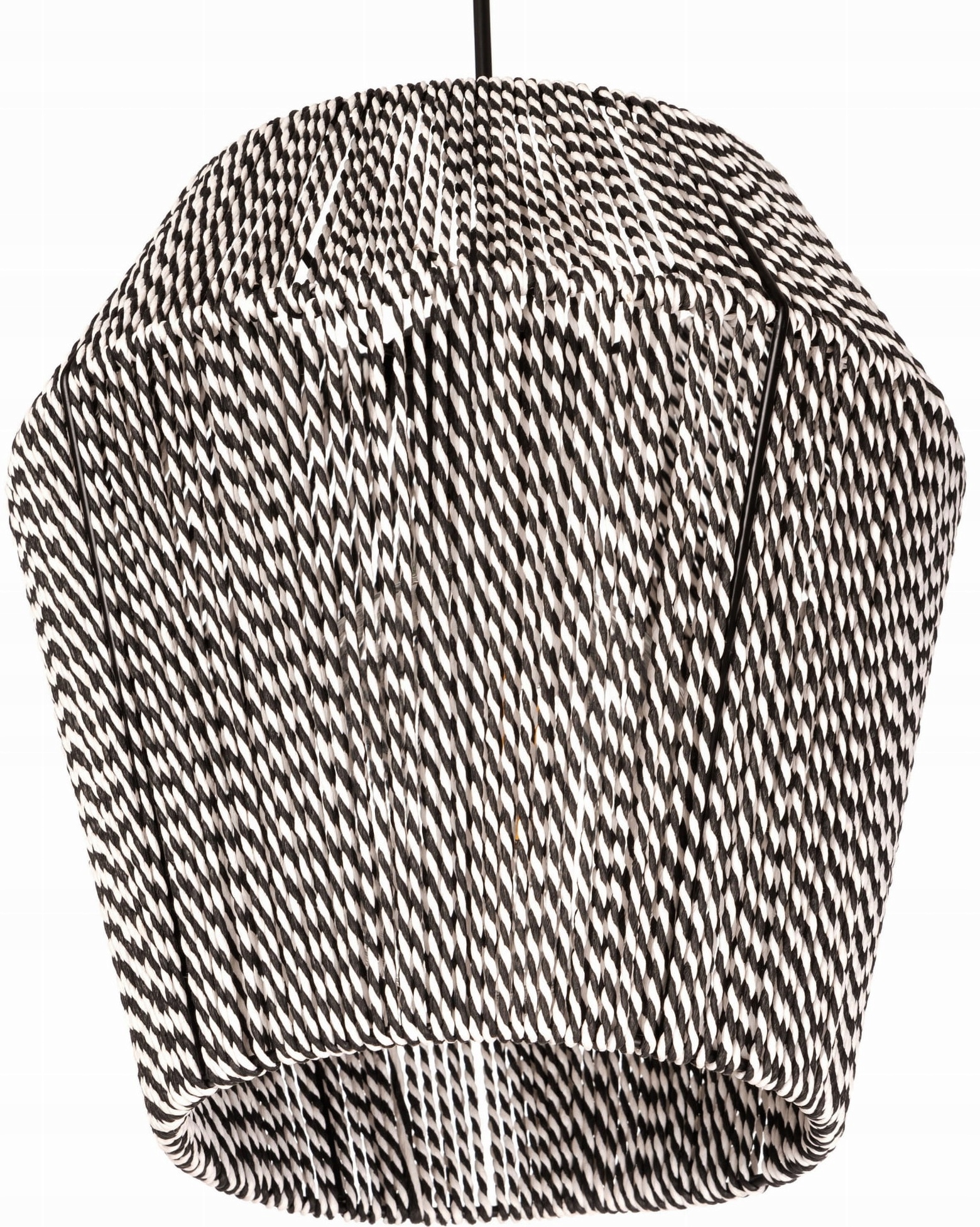 

Lampa wisząca strunowa pleciona Boho zebra