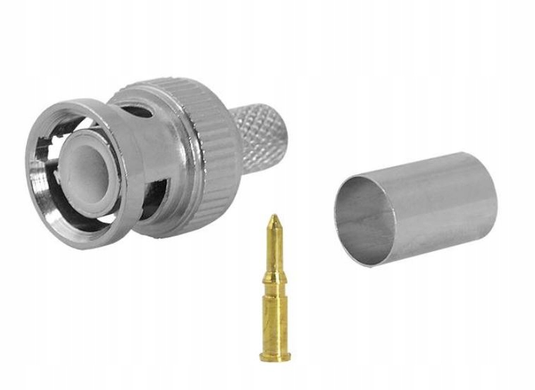 Wtyk BNC zaciskany RG6