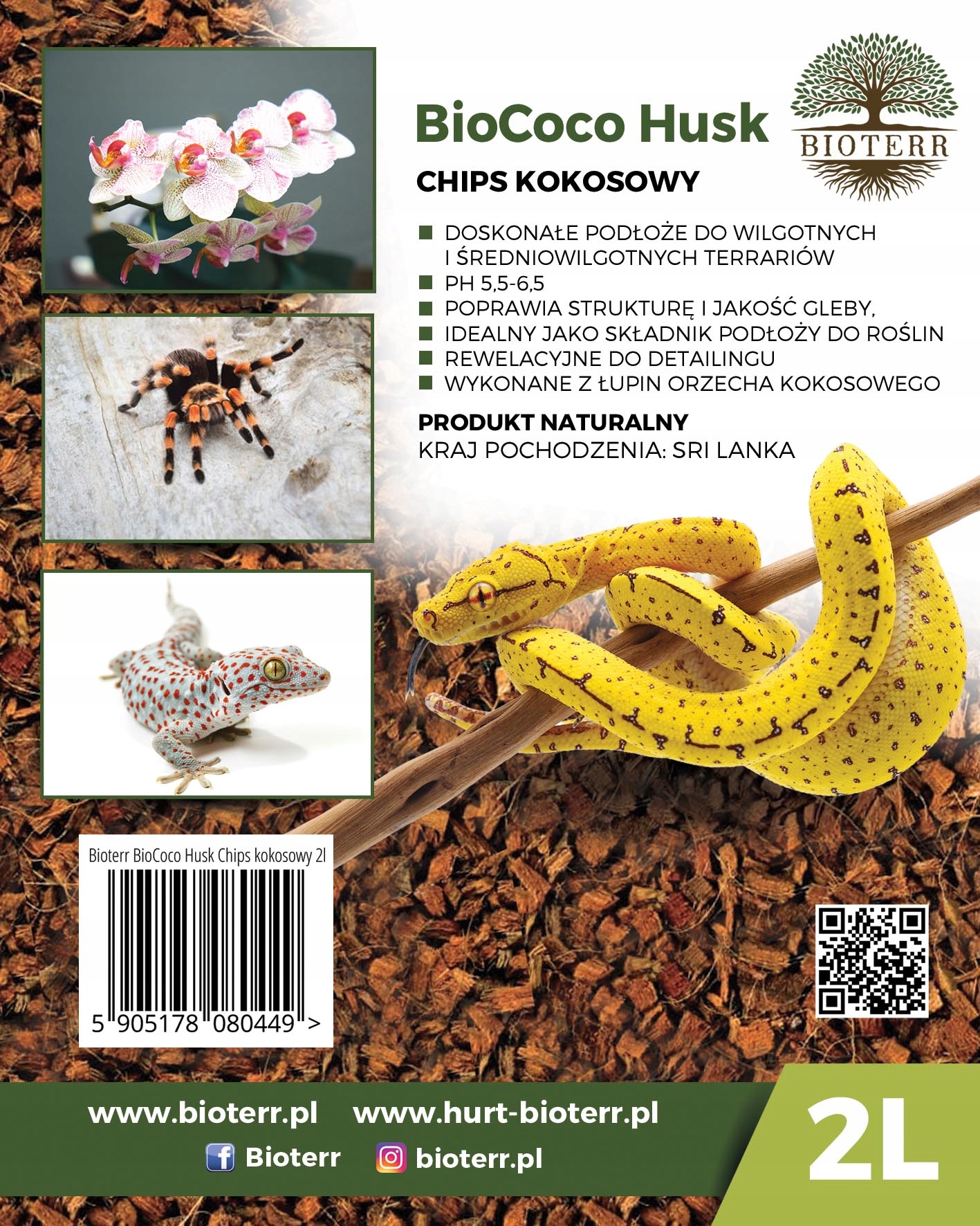 

BioCoco Husk Chips kokosowy 2L