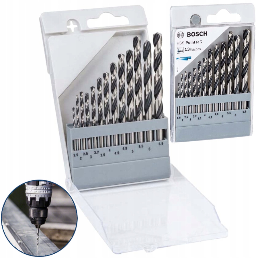 

Bosch Zestaw wierteł do metalu Hss 1,5–6,5mm 13el.