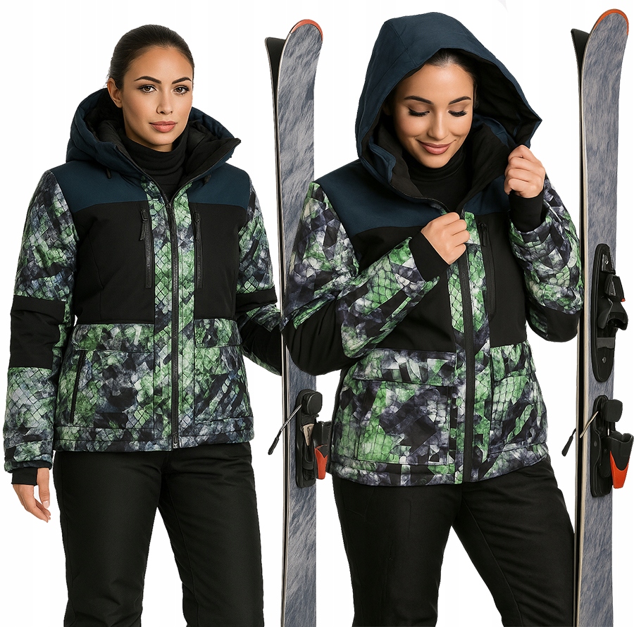 Damska Kurtka Narciarska Zimowa Snowboardowa Ocieplana Membrana Narty XL