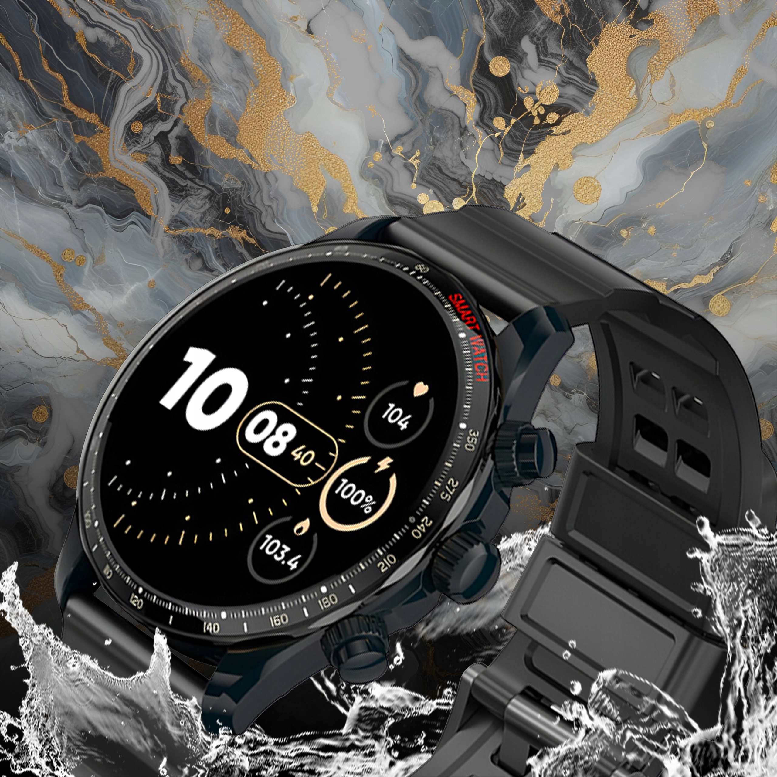 SMARTWATCH ZEGAREK MENU MĘSKI ROZMOWY SPORT POLSKIE PULS WATCH AMOLED Transmisja danych brak