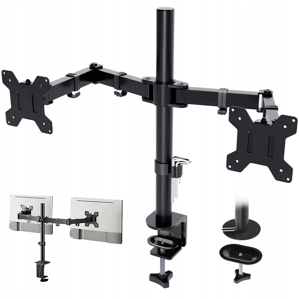 Regulovatelný Stolní Otočný Držák Monitoru LCD 13'-30' 8 Kg Se Standardem Vesa