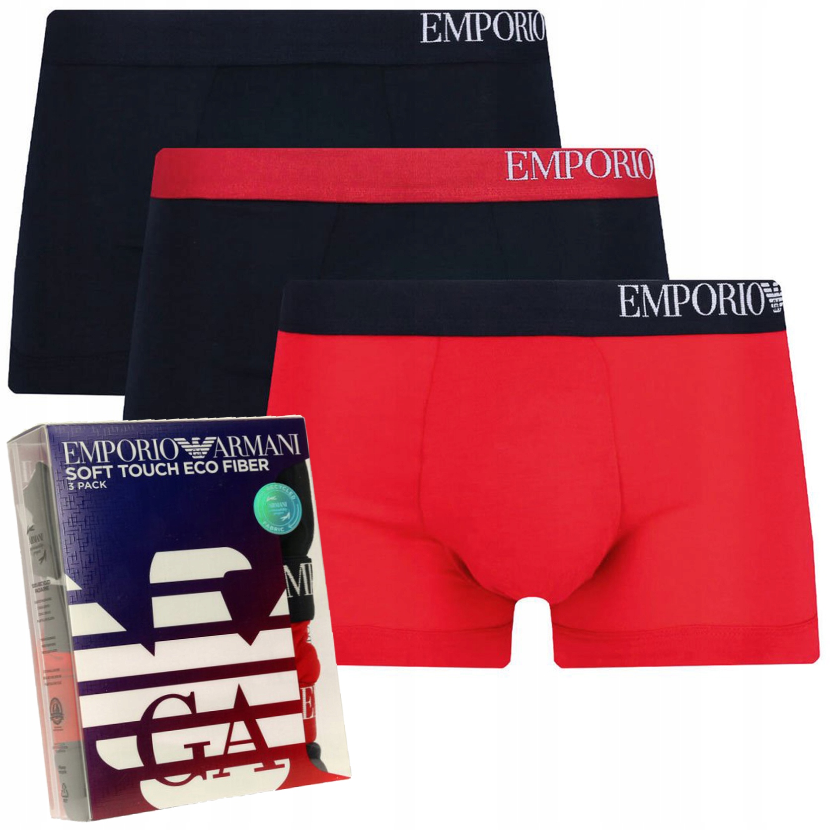 Emporio Armani boxerky slipy pánské 3-pack sada 111357-2F728-78635 M