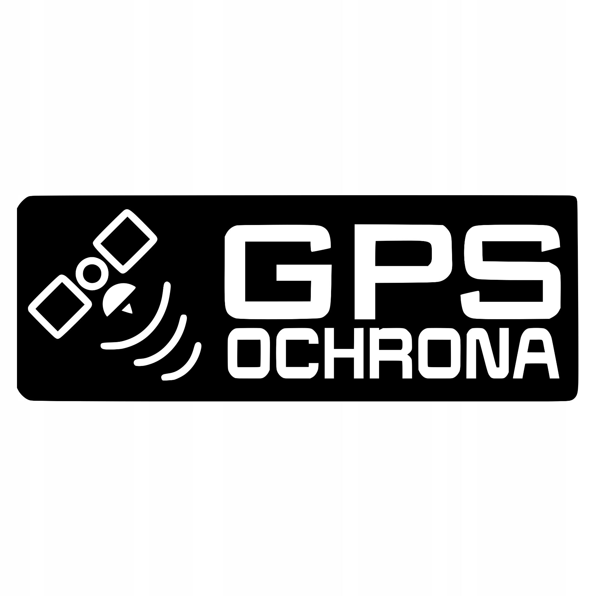 

Naklejka na samochód Gps Ochrona alarm odstrasza