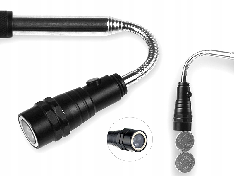 LATARKA TELESKOPOWA Z MAGNESEM I 3 DIODAMI IP 20 Kod producenta 78405