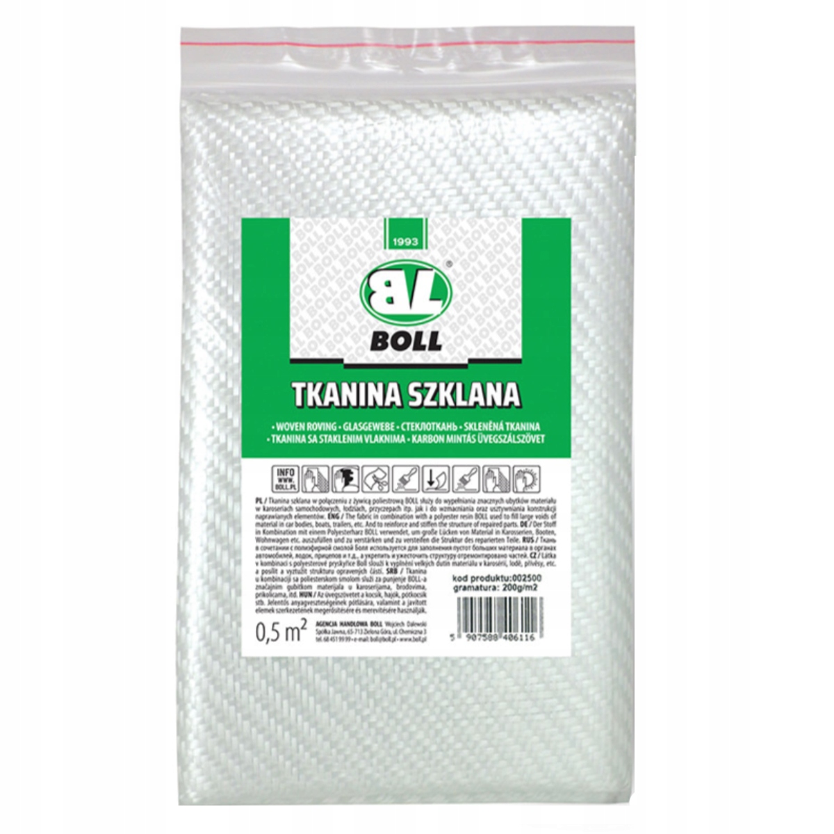 

Boll tkanina szklana 200g/m2