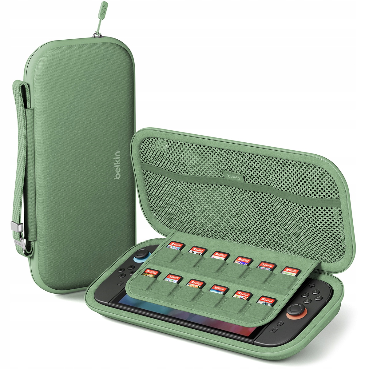 Etui do Nintendo Switch 2, Belkin Travel, 12 slotów na kartridż, na zamek
