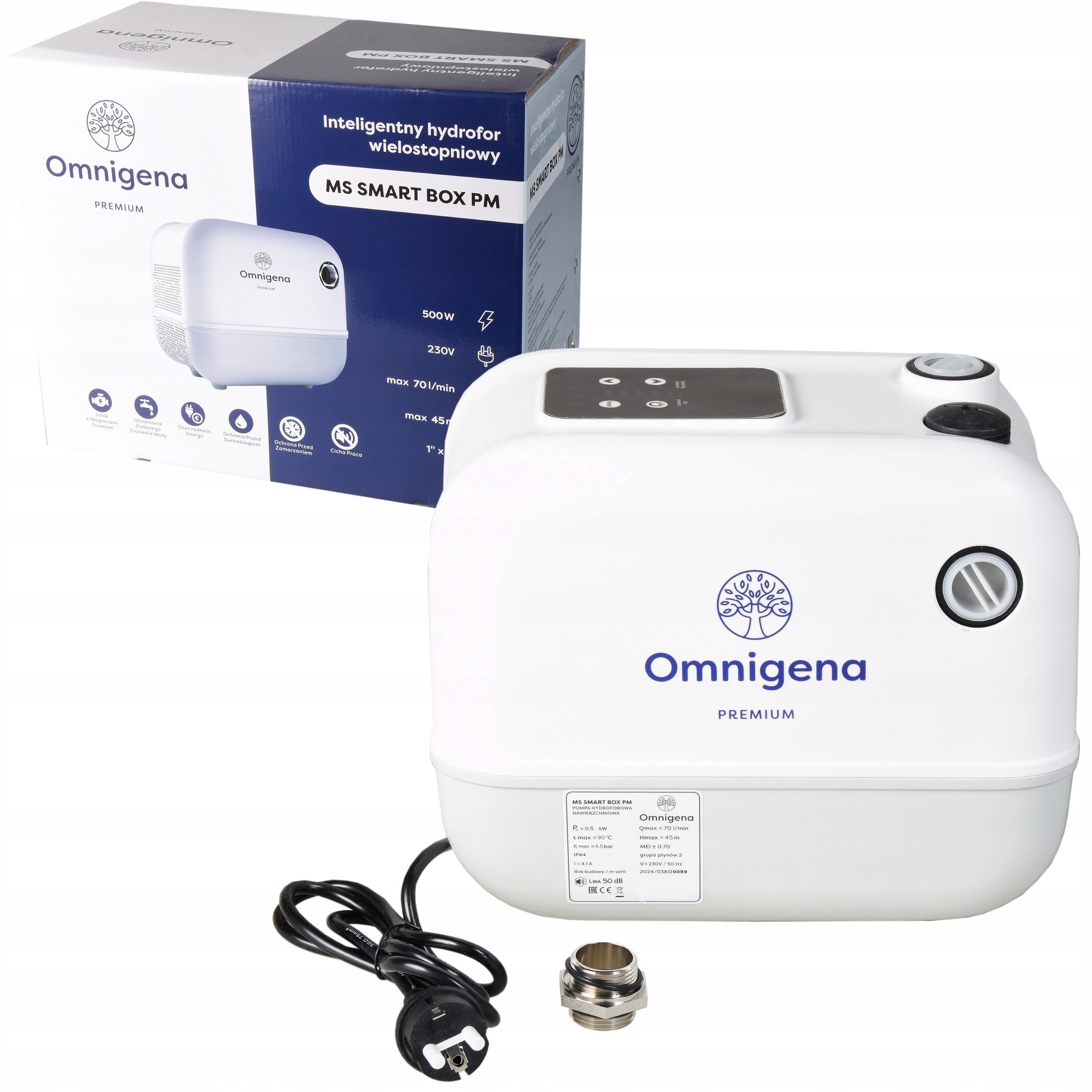 Čerpadlo S Měničem Ms Smart Box Pm Hydrofor 4200 L/h, Tiché, Energeticky Úsporné