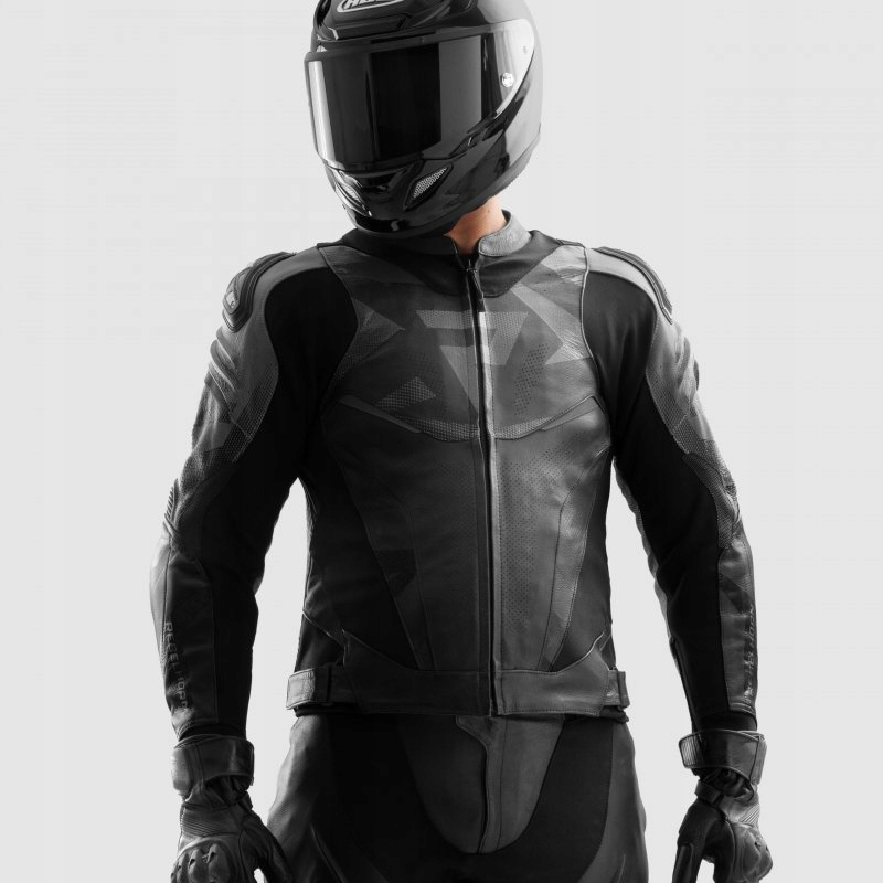 Kožená Motocyklová Bunda Rebelhorn Inferno Black 50