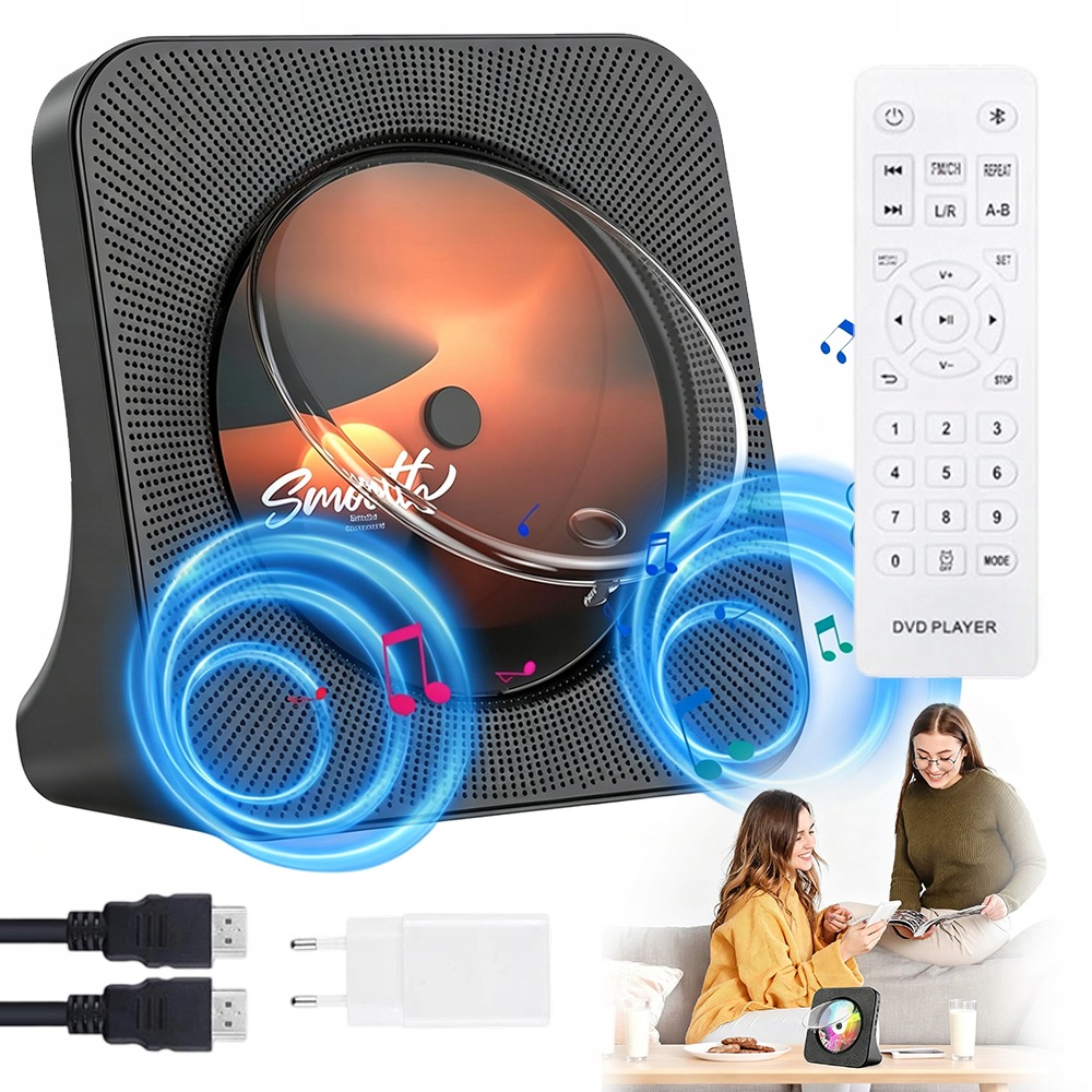 Přenosný Přehrávač CD MP3 10 V Bluetooth Usb S Dálkovým Ovládáním V Bluetooth 5.0
