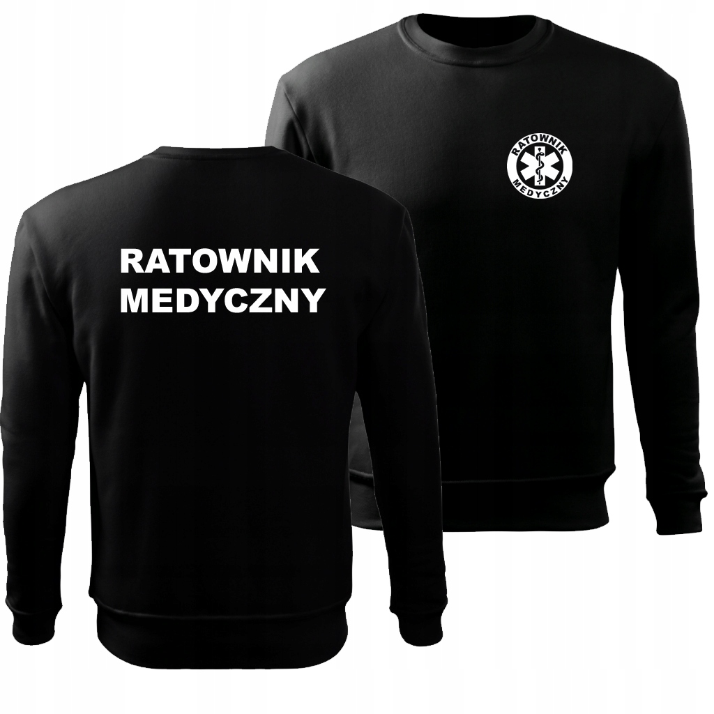 

Męska Bluza z nadrukiem Ratownik Medyczny.