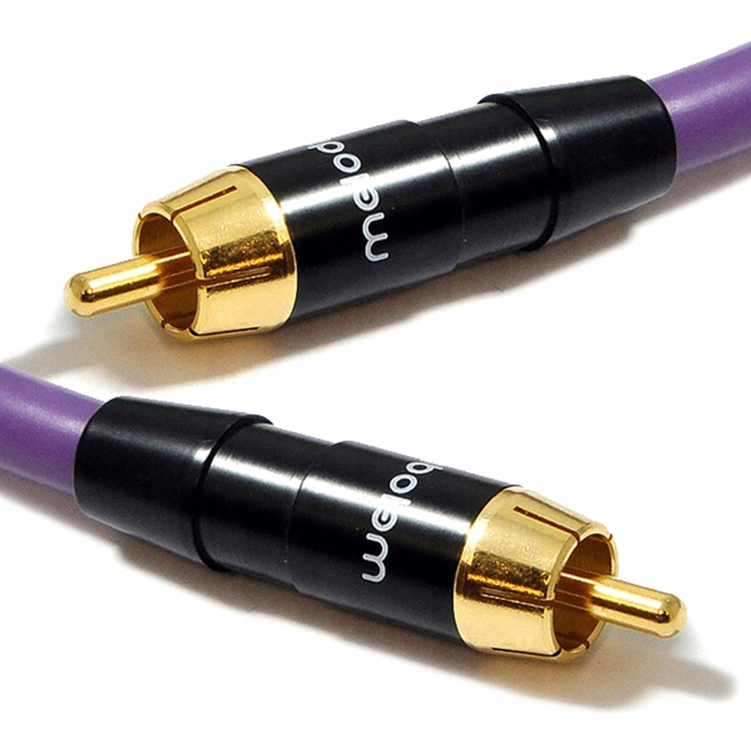MELODIKA MDSW150 PURPLE RAIN KABEL DO SUBWOOFERA RCA - RCA CINCH OFC 15m Marka Melodika