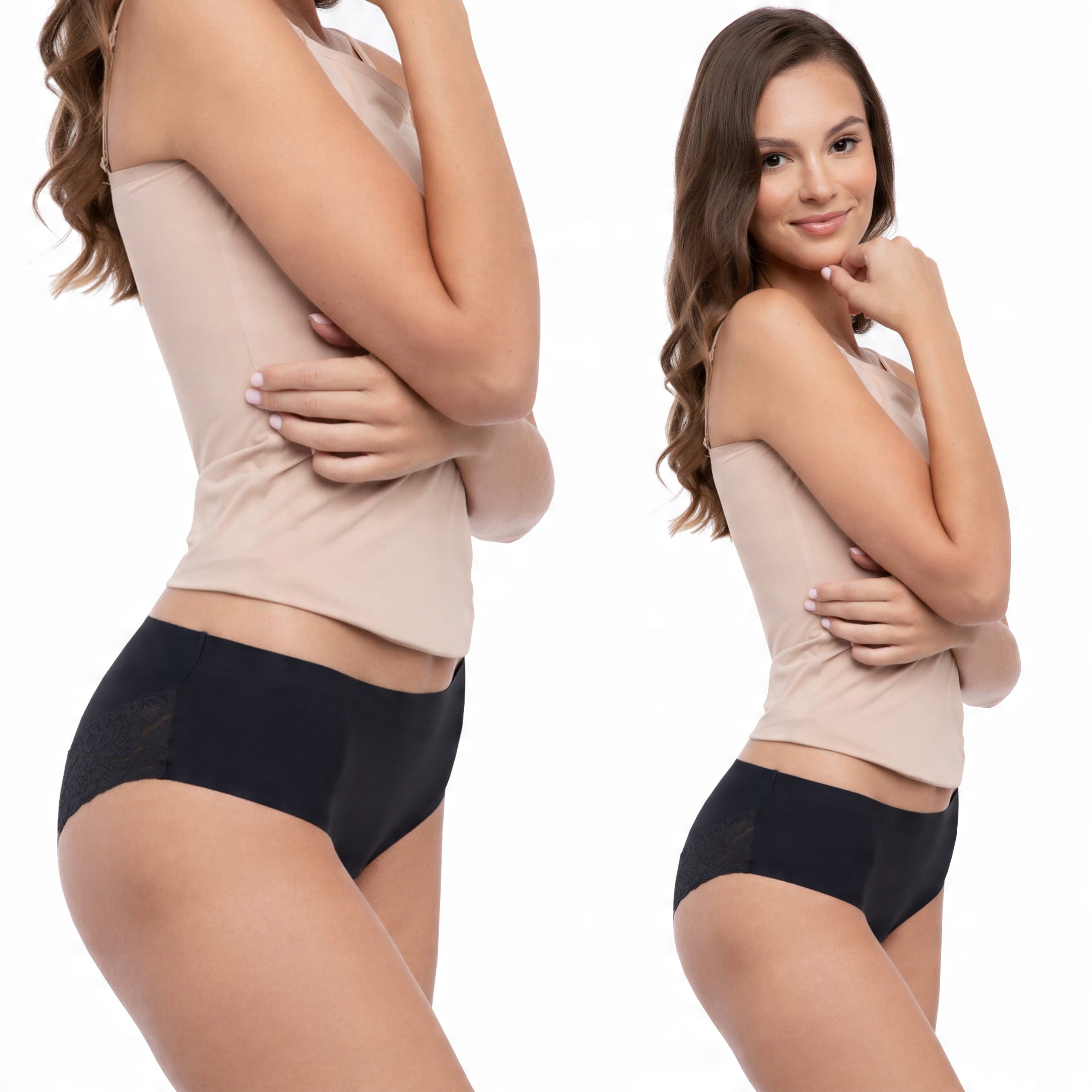 

Julimex Cheekie Bezszwowe Figi Classic Czarny L