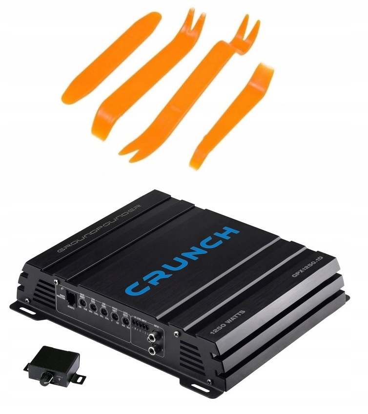 Crunch GPX1250.1D 1 kanálový zesilovač do auta Mono dálkové ovládání klíče