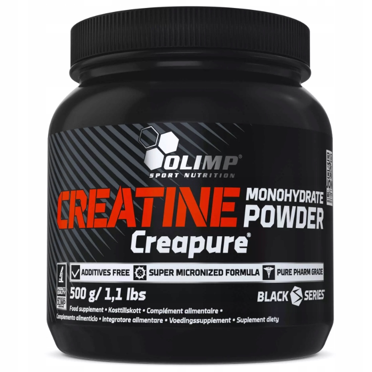 Olimp Creatine Monohydrate Powder Creapure 500 g Monohydrát kreatinu Svaly