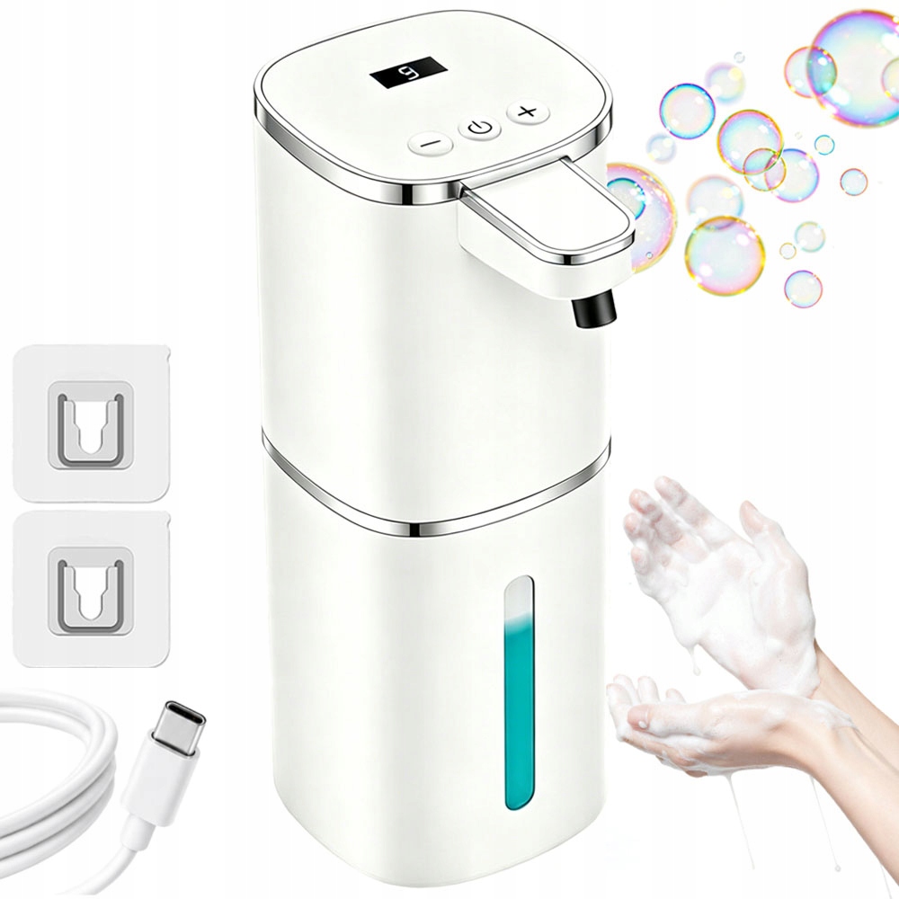Automatický Dávkovač pěnového mýdla Bezdotykový 400 ml Nástěnný Bílý IPX5
