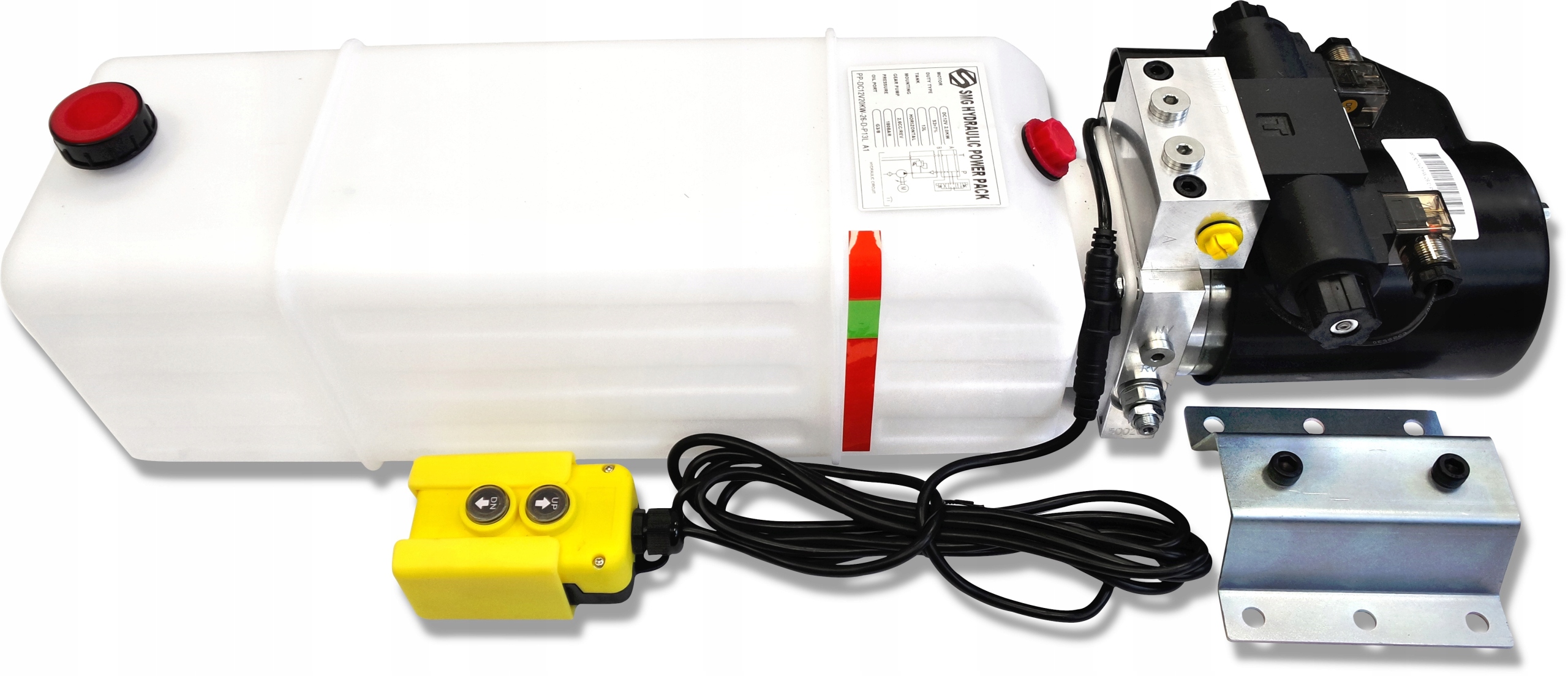 PP-DC12V20KW-26-D-P13L14 - Гідравлічний блок 2-ST 12V бак 2.0 kW 13L