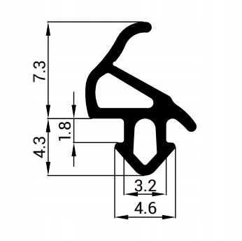 USZCZELKA NAJWYŻSZA UNIWERSALNA OKNA PCV Długość 100 cm