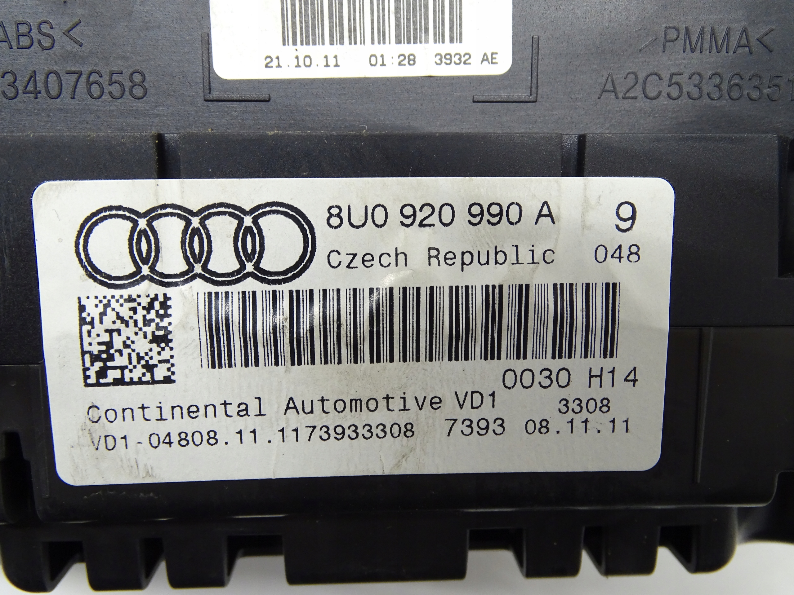 dials clock dials AUDI Q3 8U 8U0920990A UK