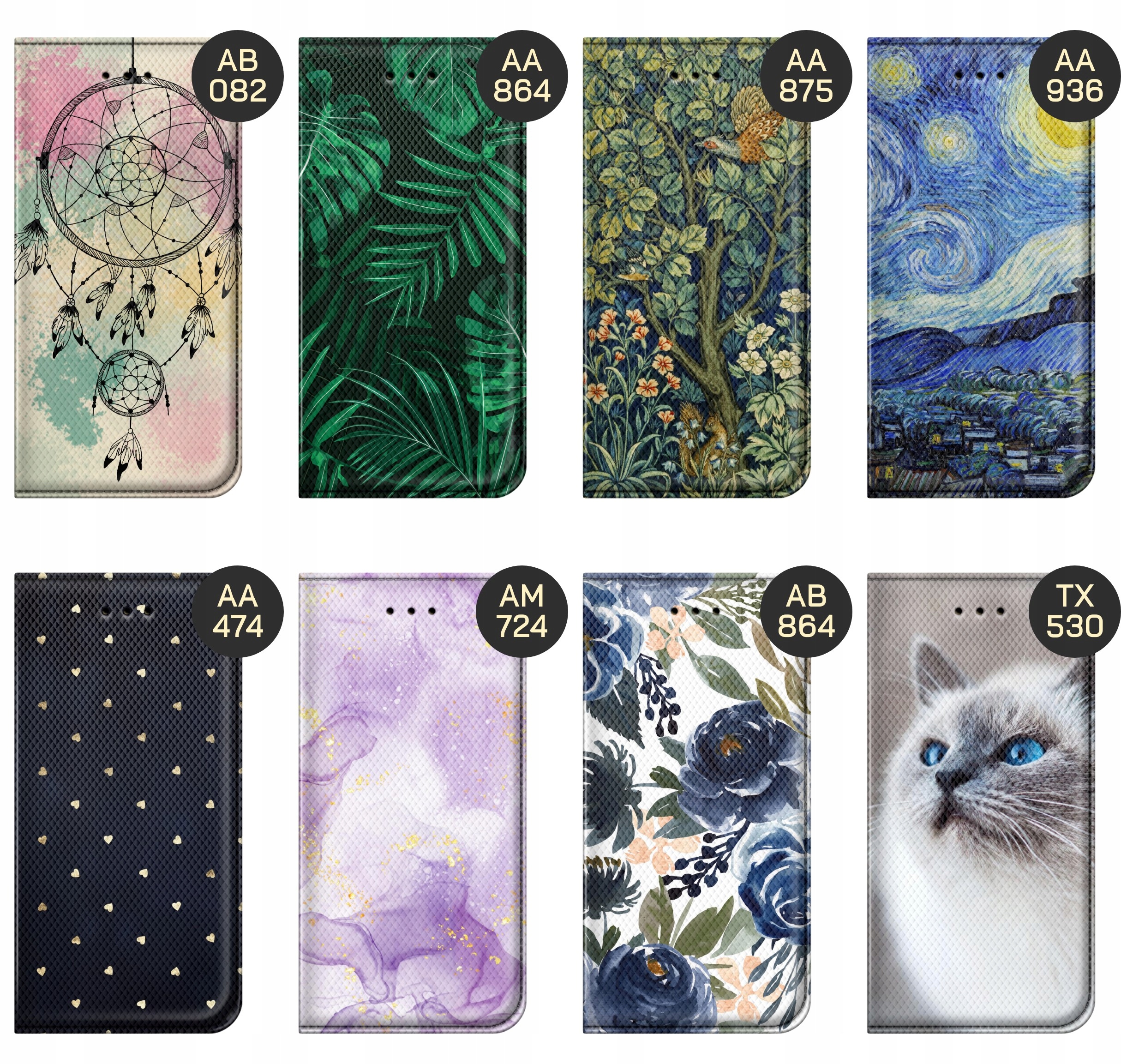 ETUI DO XIAOMI REDMI 9C WZORY TOP100 DESIGN Z NADRUKIEM ZE WZOREM +SZKŁO Kolor złoty