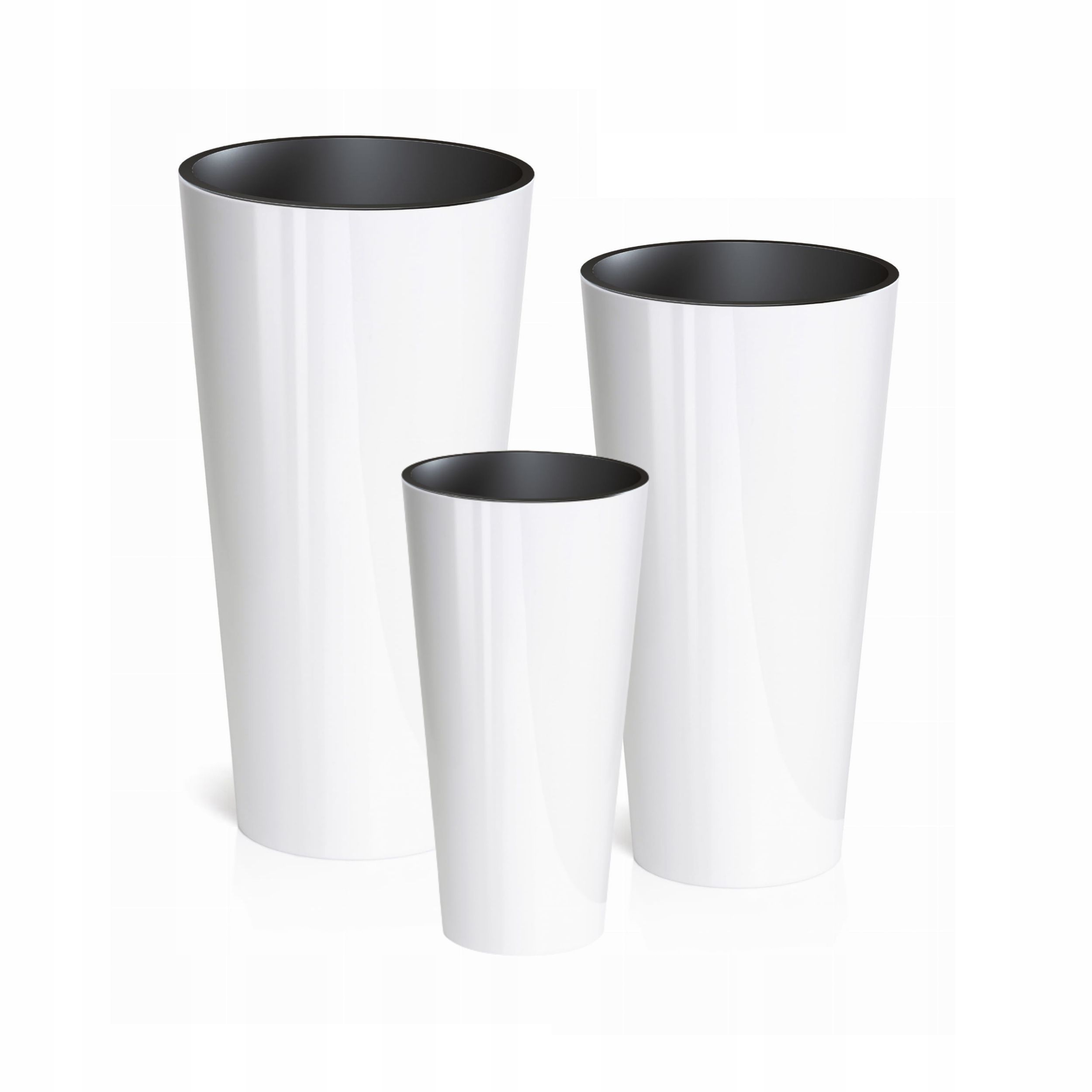 

Doniczka okrągła Tubus wkład Zestaw Donica 3 szt