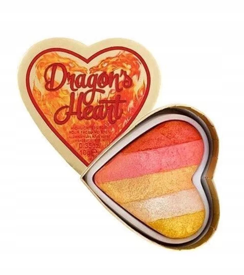 I Love Revolution Dragon's Heart Paleta rozjasňovačů na obličej a oči 10 g