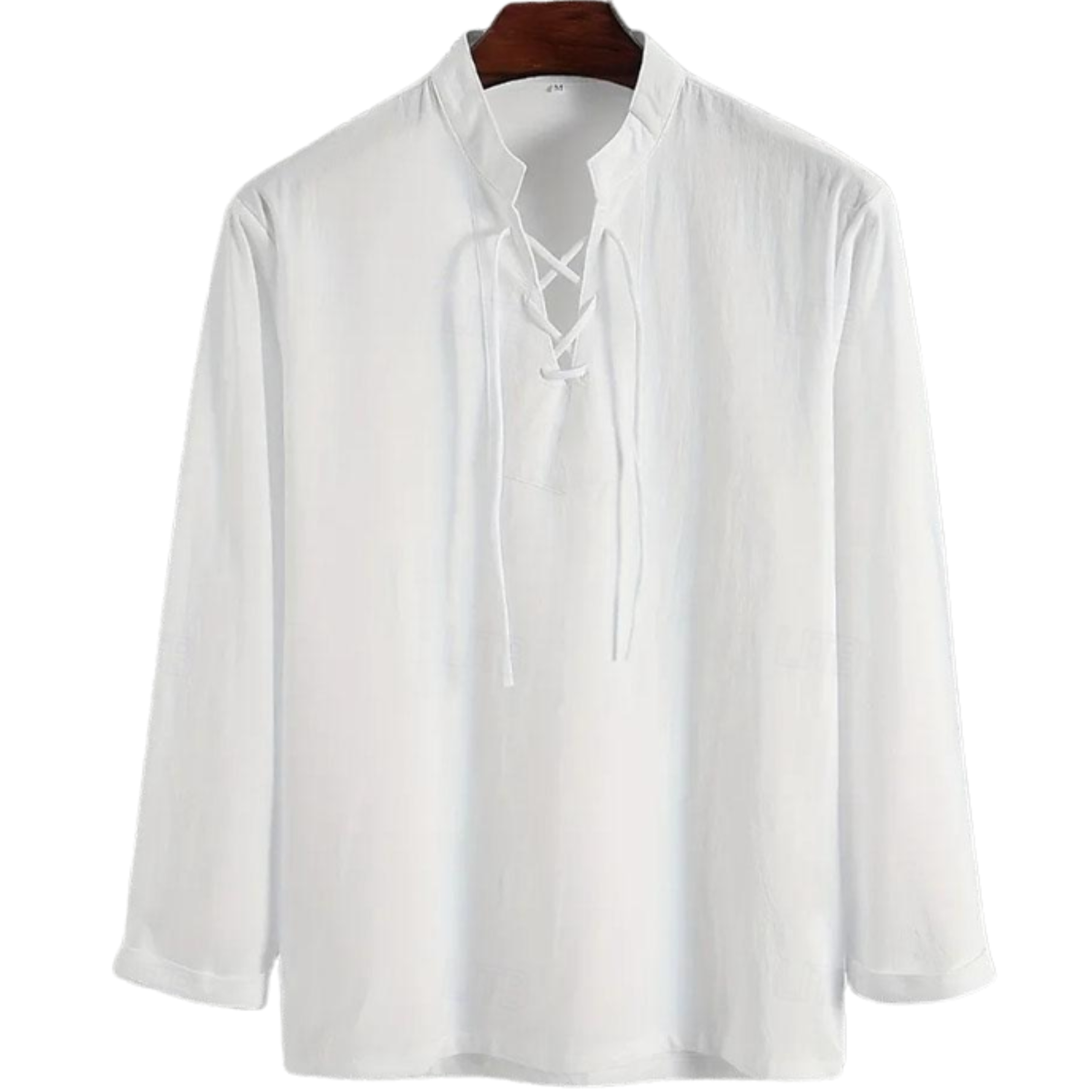 Koszula męska lniana bawełniana letnia przewiewna wiązana casualowa regular