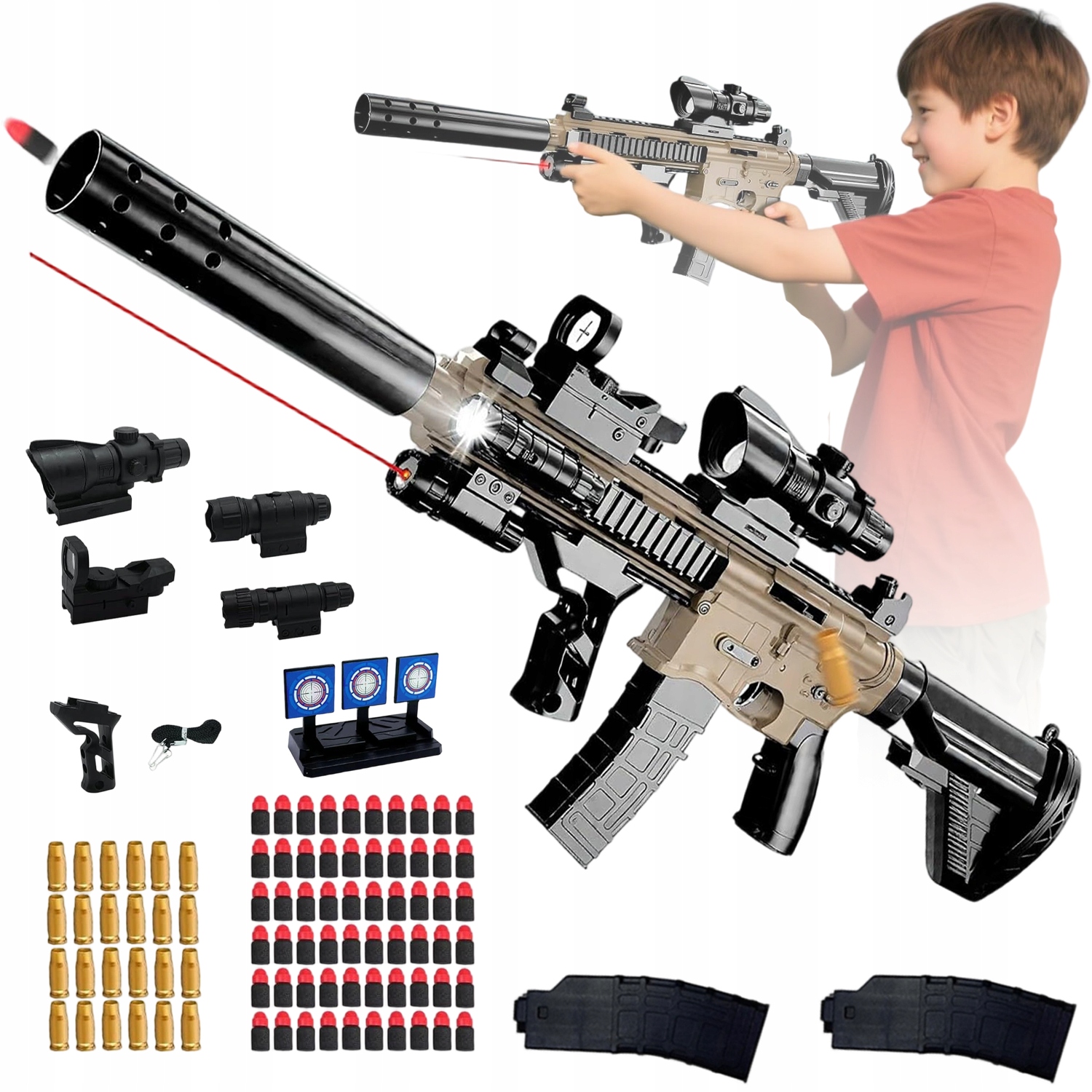 M416 Zabawka Kulki Plastikowe Snajperka Tarcze Dla Dzieci 14+