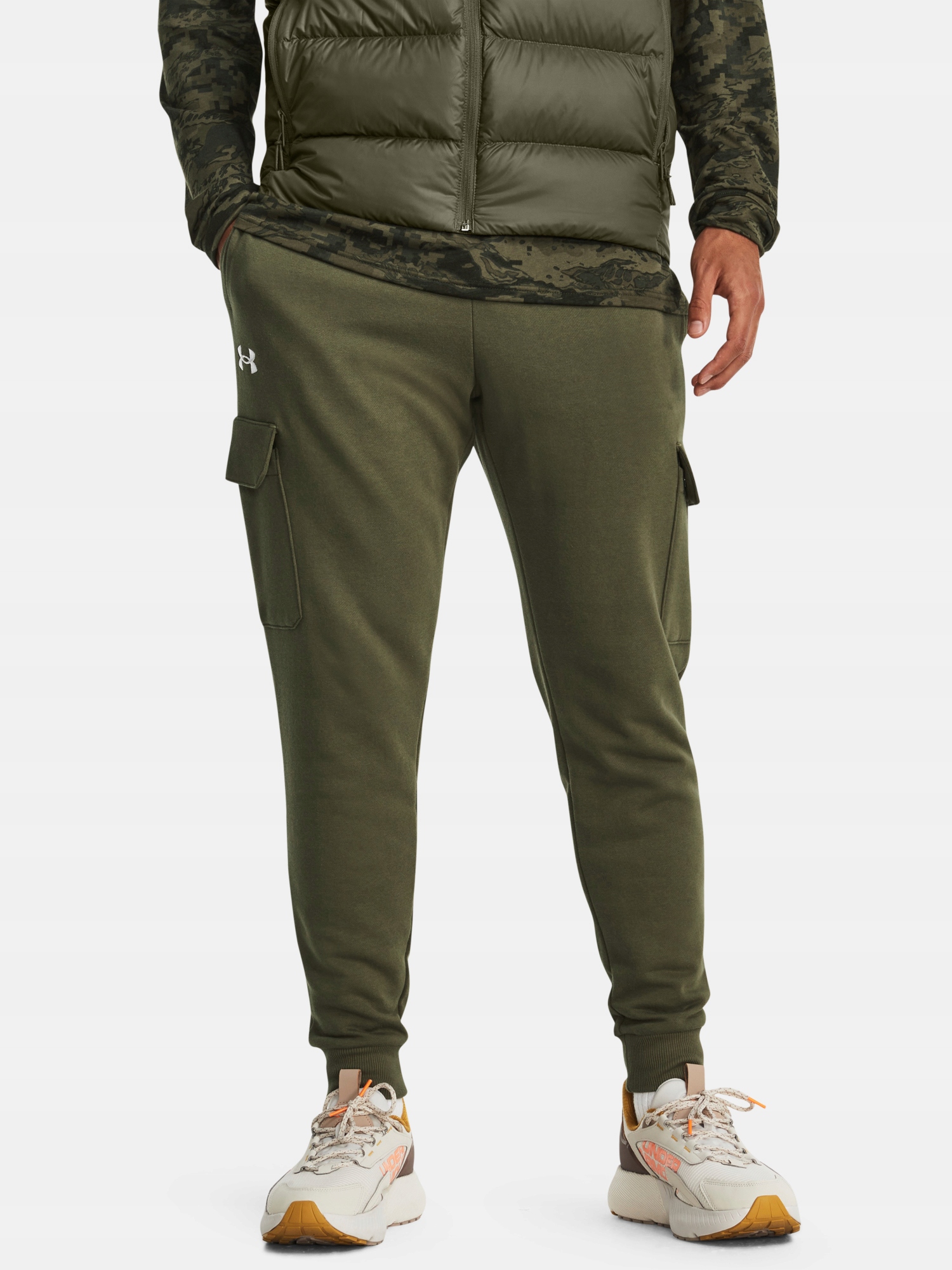 Tepláky Ua Rival Fleece Cargo Jogger-GRN vel. S