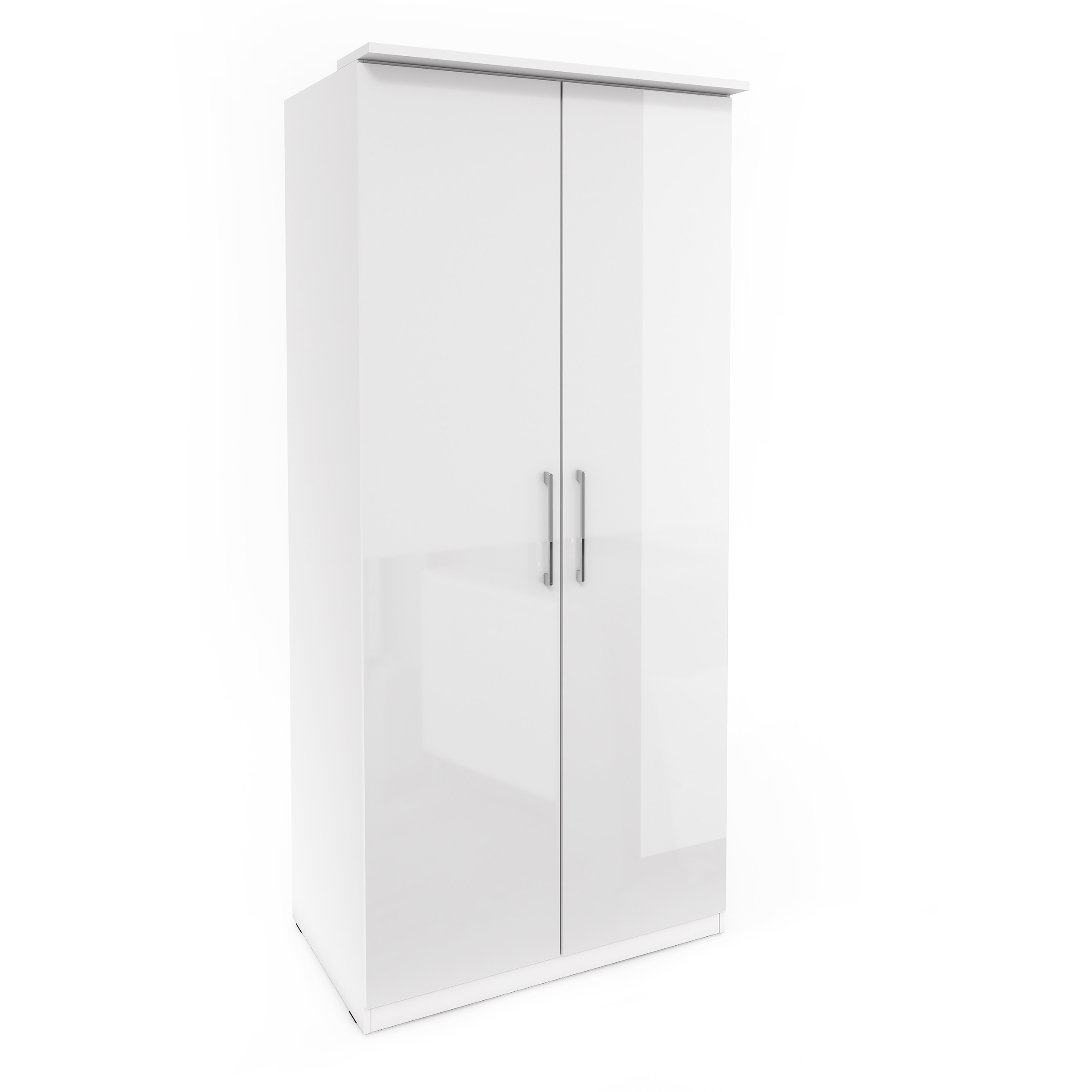 Skříň Dvoudveřová Ottima 90 cm Výklopné dveře Bílá