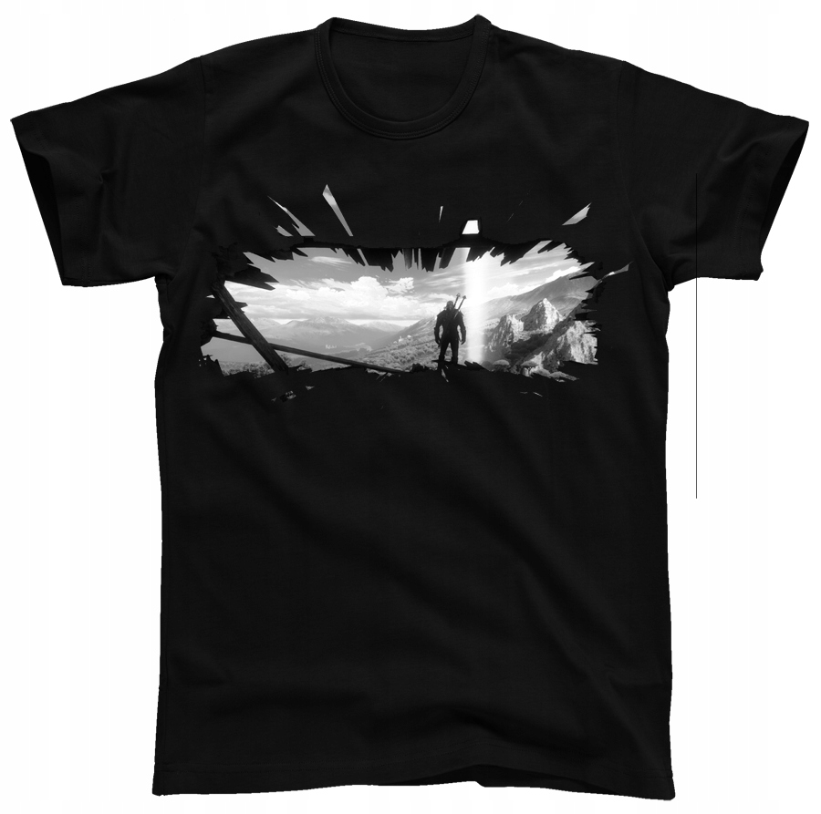 

Wiedźmin 3: Wolf Silhouette koszulka, t-shirt Xs
