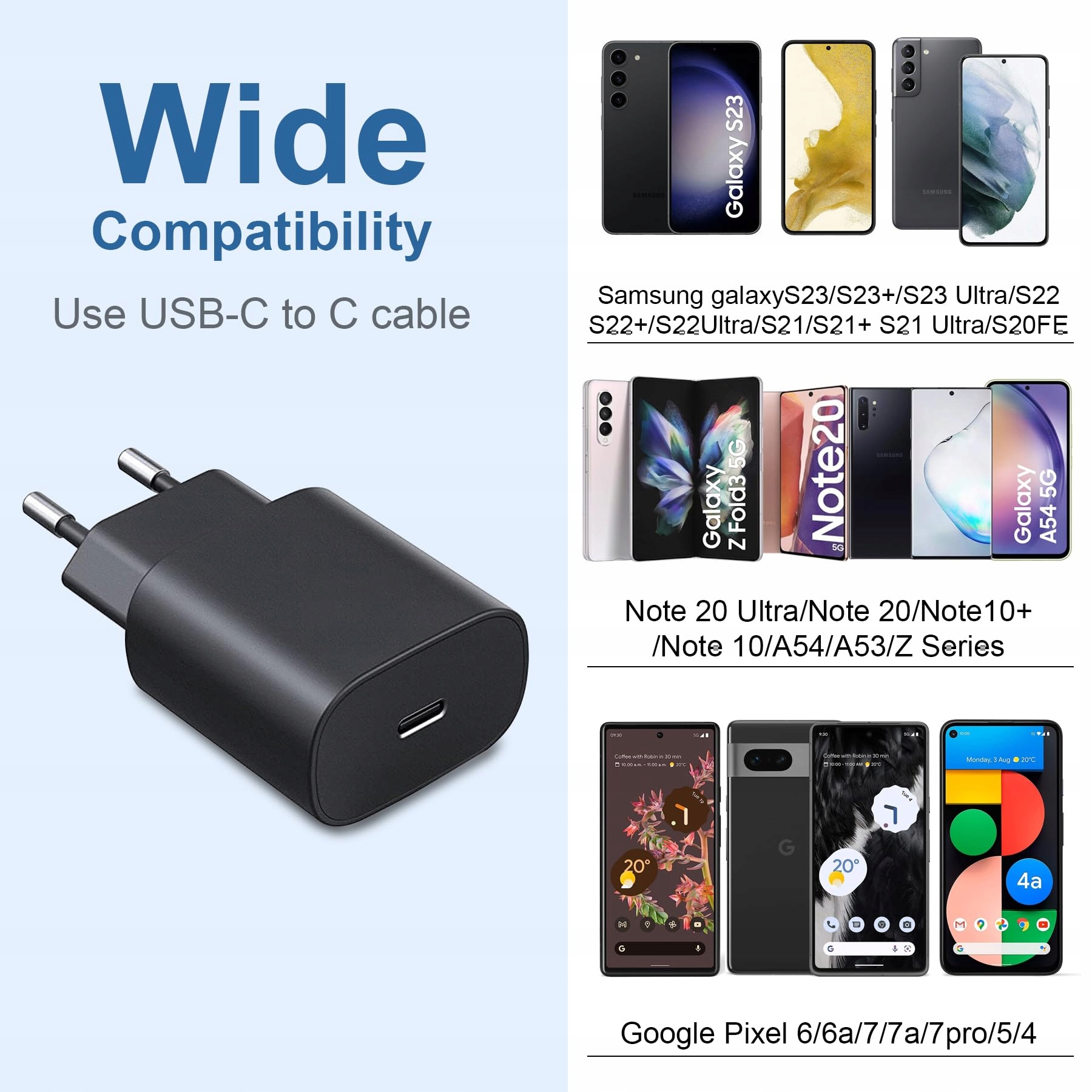 2ER-PACK ŁADOWARKA USB C 25W DO SAMSUNG GALAXY — miniatura 2