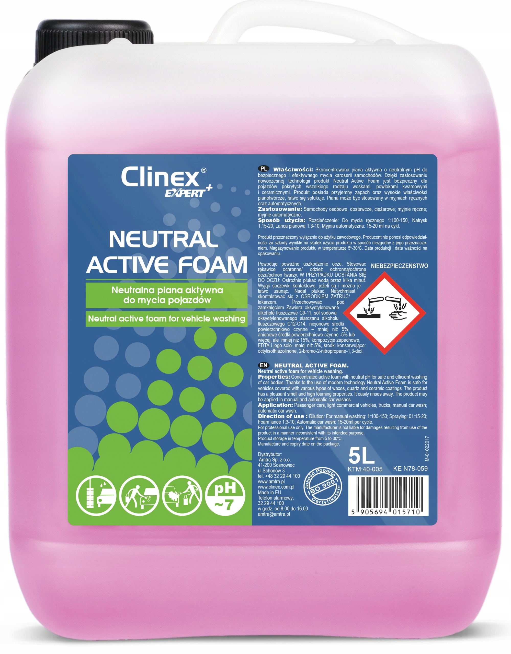 

Clinex- Neutral Active Foam Piana Aktywna 5L