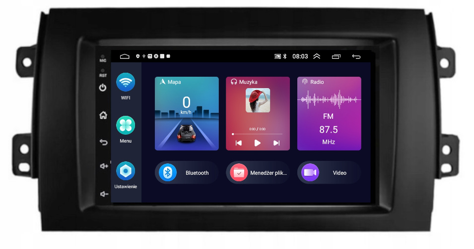 Rádio Gps Android Suzuki SX4 2006-2013 Wifi 2/64GB Carplay Wifi Usb