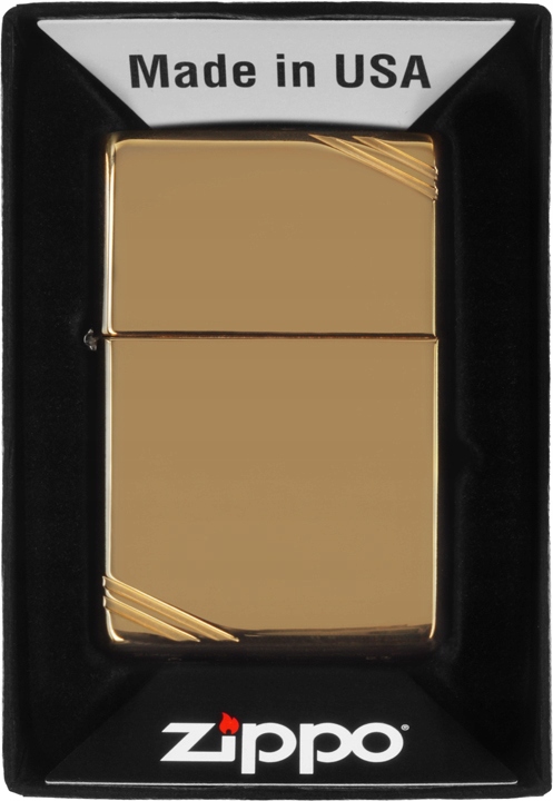 Zapalovač Zippo Vintage Brass High Polish 60001168 Větruodolný benzínový