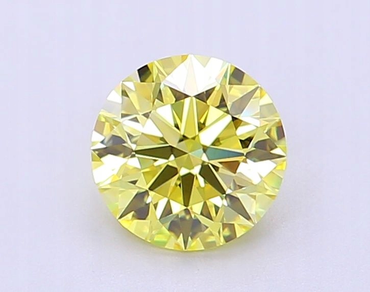 Diament laboratoryjny kolorowy 1.11ct ROUND Fancy Intense Yellow VVS2 (IGI)