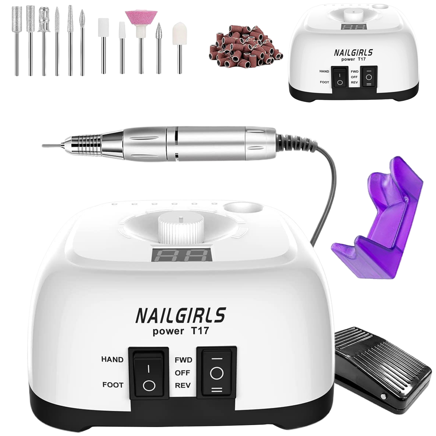 Frézka Na Nehty Tichá Hliníková 11V1 Ergonomická Do Salonu