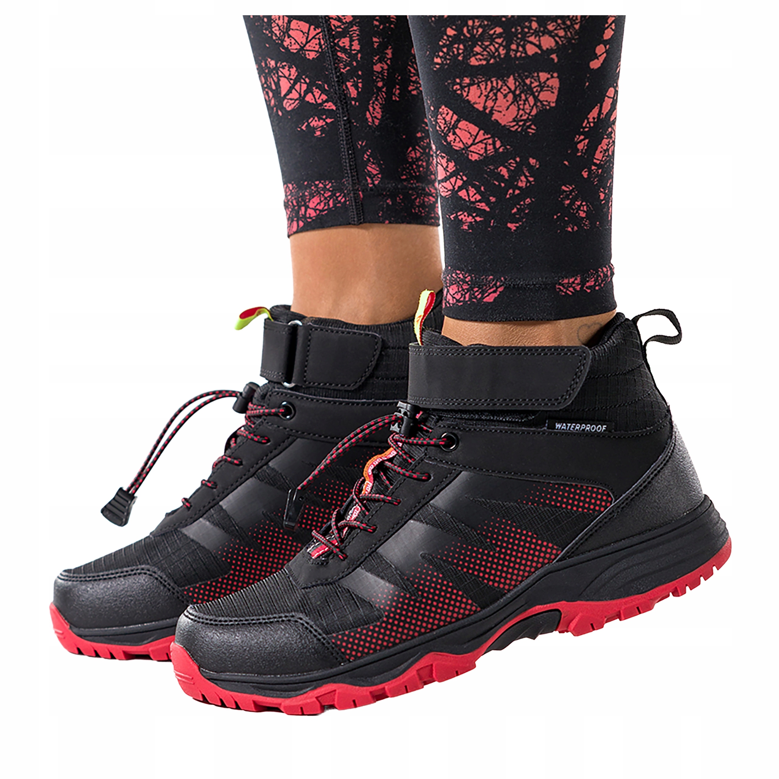 Trekové Boty Černé Dámské Sportovní Voděodolné Pásek Na Suchý Zip vel. 38