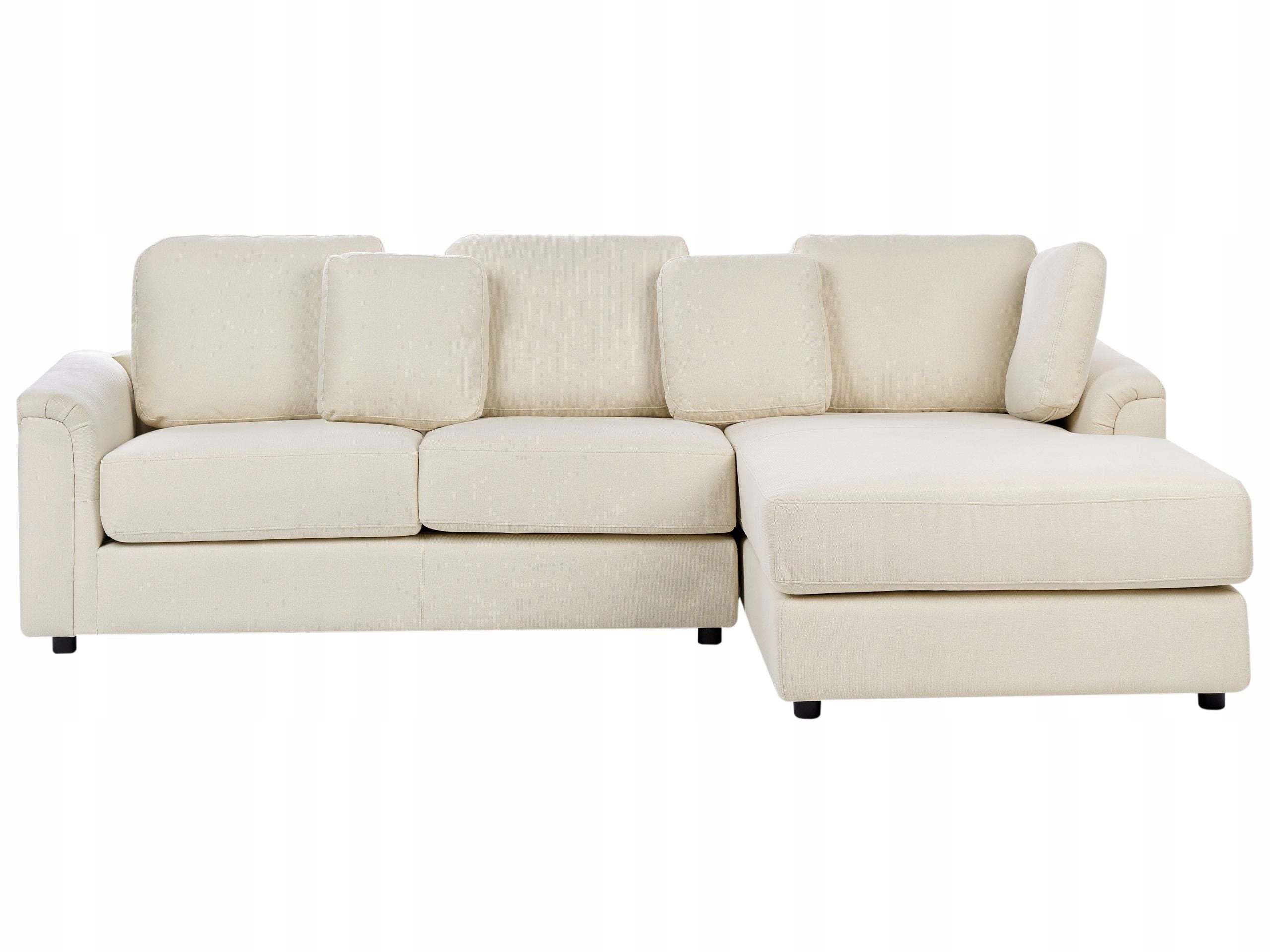 Narożnik sofa Rogówka Tapicerowana Jasnobeżowy